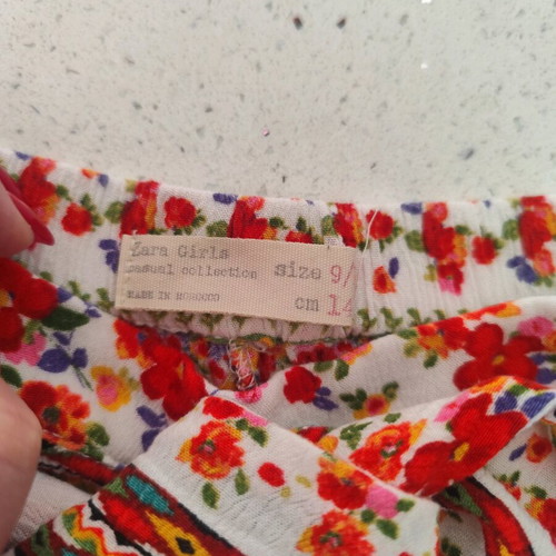 Zara summer pants used, multicolor, 9-10 years