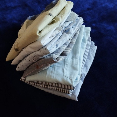 Boys' dress shirts used, pack of 8, size 146 cm