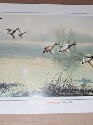 Collectible hunting print painting by Andrea Mazzoli like new