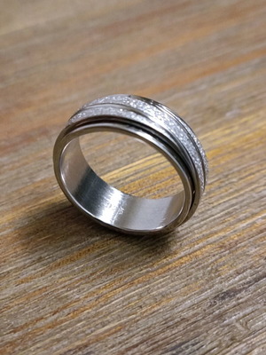 Silver 925 plated ring used