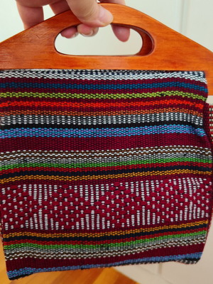Handmade small woven Mexican handbag
