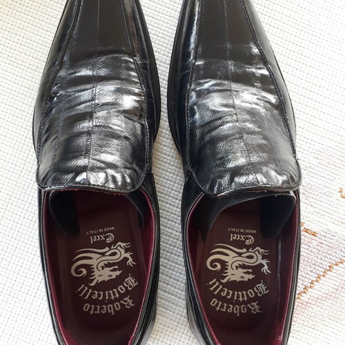 Roberto Botticelli leather shoes black No 41 lightly used