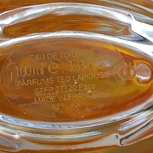 Ted Lapidus Creation Eau de Toilette 100 ml like new for women