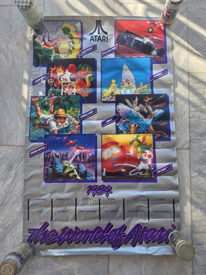 Αφίσα Atari 1984 μεταχειρισμένη, 60 x 90 εκ.