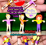  Polly Pocket Gymnastics 1999 Mattel Αυθεντικές μίνι φιγούρες Gym Set Πόλυ mini playset