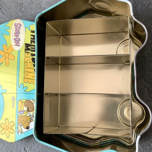 Collectible tin box used