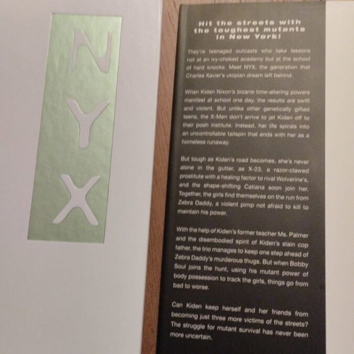 Nyx Wannabe Marvel Premiere Edition hardcover like new