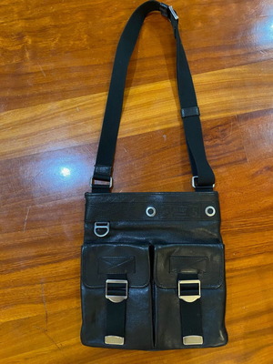 Bally leather crossbody bag black slightly used