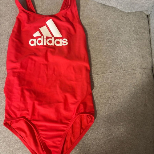 Adidas swimsuit for girl 9-10 years like new, red