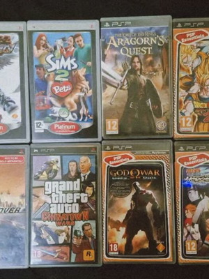 PSP игри употребявани, комплект от 12