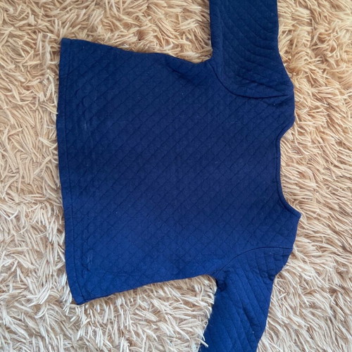 Girls' set 1.5-2 years 80-92 cm denim pants and blue quilted jacket used