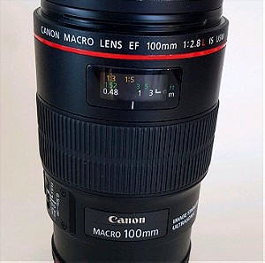 Canon lens EF 100mm f2.8L Macro IS USM, Full frame