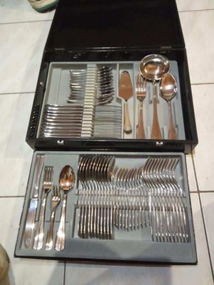 Egidio & Elio Mori 18/10 Cutlery Set 64 Pieces New