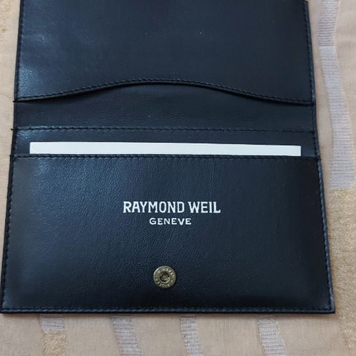 RW Raymond Weil wallet new with box and watch papers