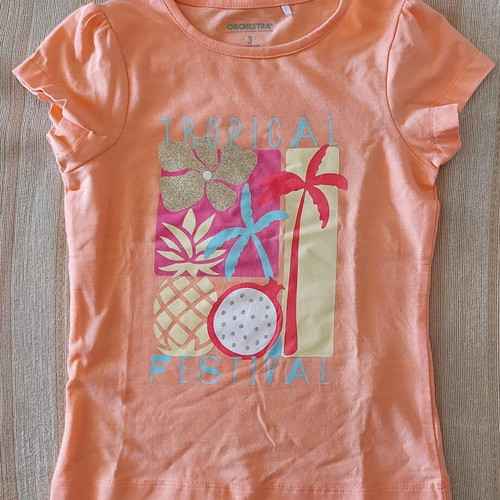 Orchestra summer t-shirts new, size 98 cm, age 3 years, pack of 2