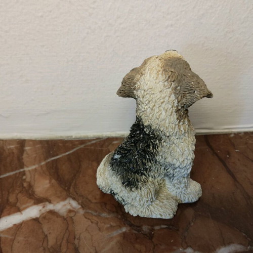 Decorative dog figurine like new, height 6.7 cm