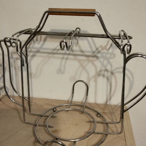Tea set with metal base new
