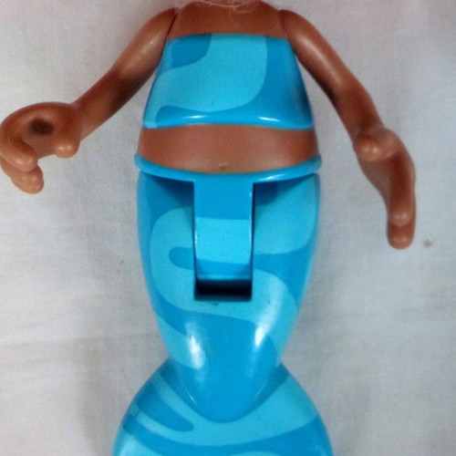 Bubble Guppies Bath Doll mermaid used, height 22 cm