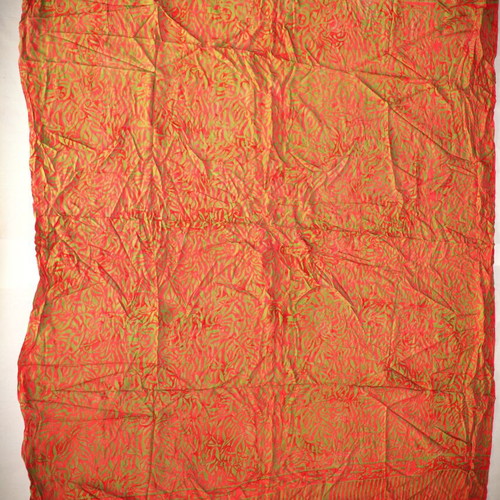 Handmade Batik Silk and Cotton Pareo Scarf SAR107 new, multicolor