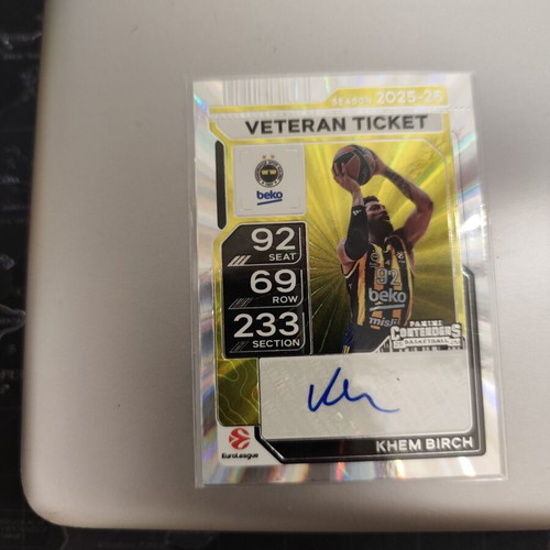 Khem Birch Autograph Panini Contenders 2025-26 Holo New