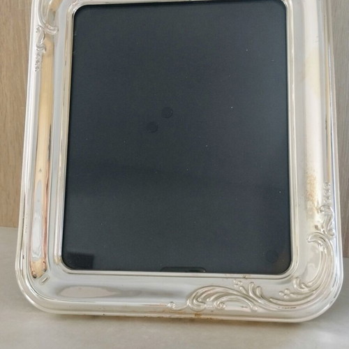 Vintage Large Silver Plated Photo Frame 32x27cm with Velvet Back