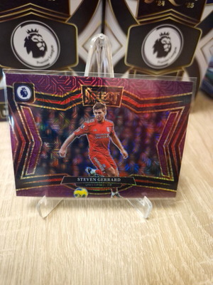 Liverpool Steven Gerrard Purple & Silver Prizm Field Level card new