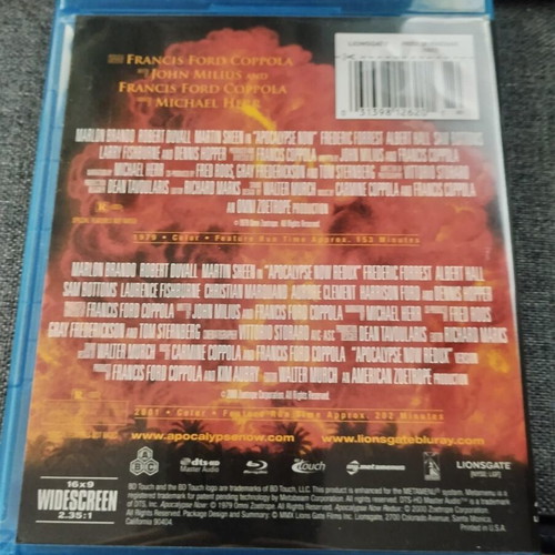 Apocalypse Now Blu-ray 2-Disc Special Edition like new