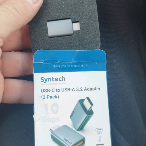 Syntech USB C to USB Adapter 10Gbps 3.2 Gen 2 Side by Side Type C Male to A 3.2 Female new