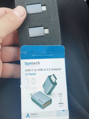 Αντάπτορας Syntech USB C σε USB 10Gbps 3.2 Gen 2 Side by Side Type C αρσενικό σε A 3.2 θηλυκό νέος