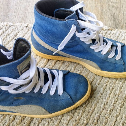 Puma Suede Unisex Ankle Boots like new, size 39.5, blue
