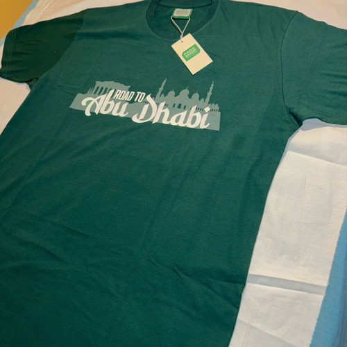 Authentic collector Panathinaikos BC "Road to Abu Dhabi" T-shirt Large new