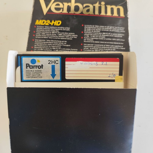 Parrot Windows 3.1 software floppy disks, pack of 10