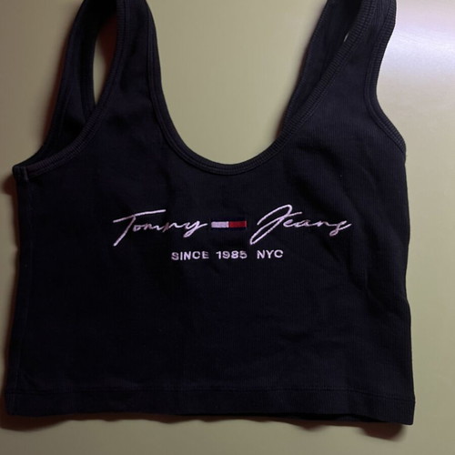 Tommy Hilfiger black top, size S