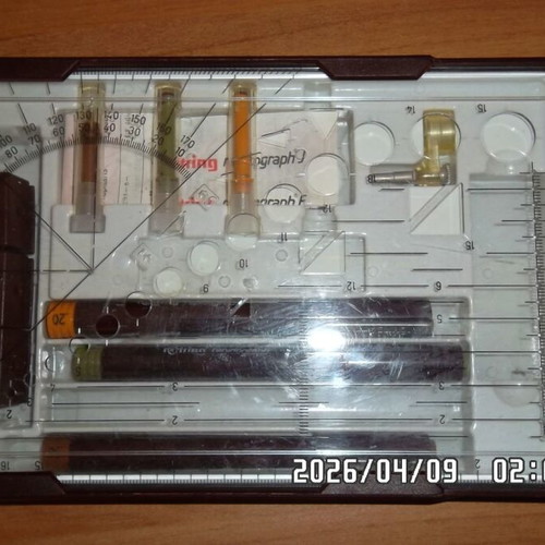 Rotring College Set with 3 New Rapidograph Pens 0.2 0.3 0.5