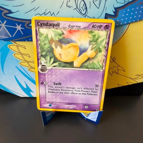 Cyndaquil 45 Delta Species Pokemon TCG card used