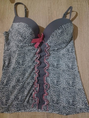 Bustier lingerie top with boning like new