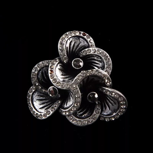 Flower No8 ring new, zinc alloy