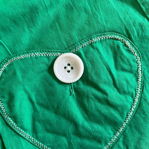 Handmade dress used, green, size S