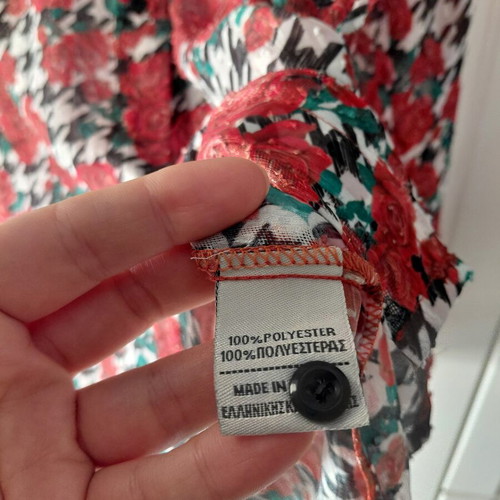 Vassia Kostara shirt like new, size Small, floral pattern