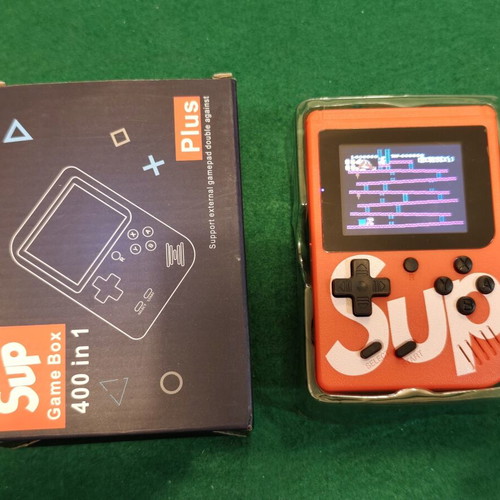 Sup Game Box 400 in 1 Plus portable retro console, red