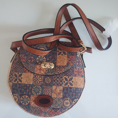 Crossbody bag cork new, beige
