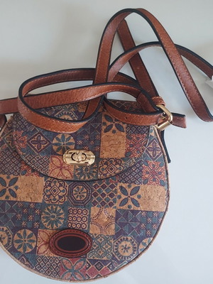Crossbody bag cork new, beige