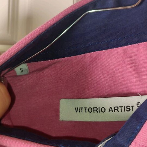Vittorio Artist men's shirt pink slim fit like new