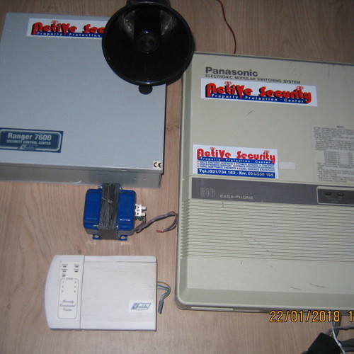 Panasonic alarm and telephone system used