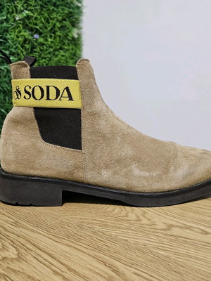 Scotch & Soda suede leather boots like new, size 41, beige
