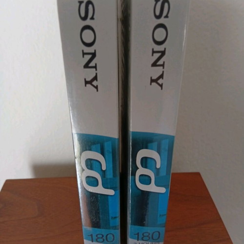 Sony VHS video cassettes 180min, pack of 2, sealed
