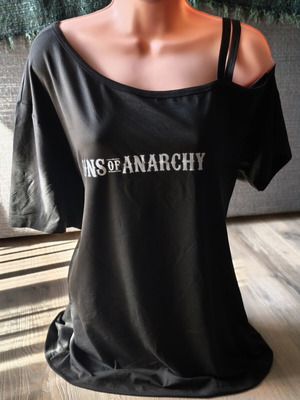 Sons of Anarchy oversized tank top σαν καινούργιο, μέγεθος L, μαύρο και άσπρο