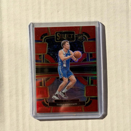 Panini Select Sasha Vezenkov Red Prizm Card 36/199 #74 RC Concourse Kings new
