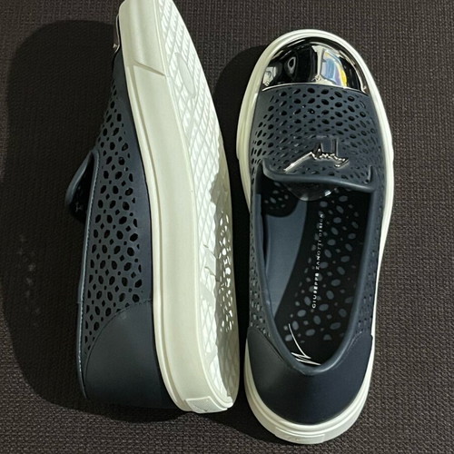 Giuseppe Zanotti Slip-on Leather Sneakers size 40 like new, dark blue
