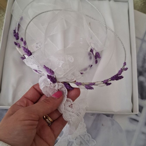 Wedding Stefana lavender, new, silver plated
